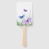 Éventails colorés papillons volants (Dos)