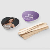 Éventails de fans de concours Violet Glam Public - (Non-assemblé)