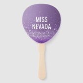 Éventails de fans de concours Violet Glam Public - (Dos)