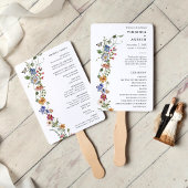 Éventails de main pour programme floral