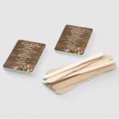 Éventails de mariage en tulipes et bois de grange (Non-assemblé)