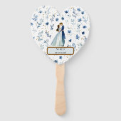Éventails de mariage magiques – Style aquarelle (Devant)