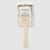 Éventails de plage pour arche de mariage (Devant)