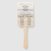 Éventails de plage pour tonnelle de mariage (Dos)