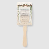 Éventails de plage pour tonnelle de mariage (Devant)