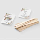 Éventails de programme de funérailles Fleurs sauva (Non-assemblé)