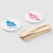 Éventails de révélation de genre avec de mignons o (Non-assemblé)