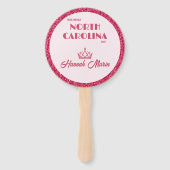 Éventails de supporters Rose Berry Sparkle - Lot d (Dos)