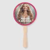 Éventails de supporters Rose Berry Sparkle - Lot d (Devant)