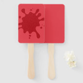 Éventails rectangulaires personnalisables rouges S (Devant et derrière)