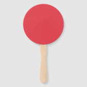 Éventails ronds personnalisés Rouge Tomate Splash (Dos)