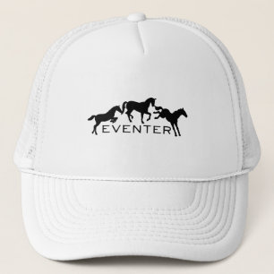 Eventer with Three Jumping Horses Trucker Pet