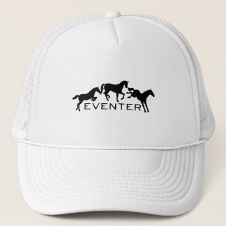 Eventer with Three Jumping Horses Trucker Pet