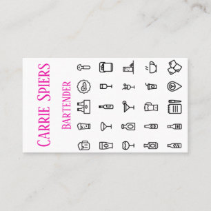 Events Bartender Visitekaartje