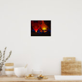 Events Glow Hot Air Ballon Fine Art Poster (Keuken)