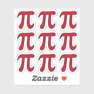 Eventuele aangepaste pi-symbolen sticker