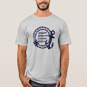 Eventuele naamdatum Legend Father Poppy Sailor wij T-shirt