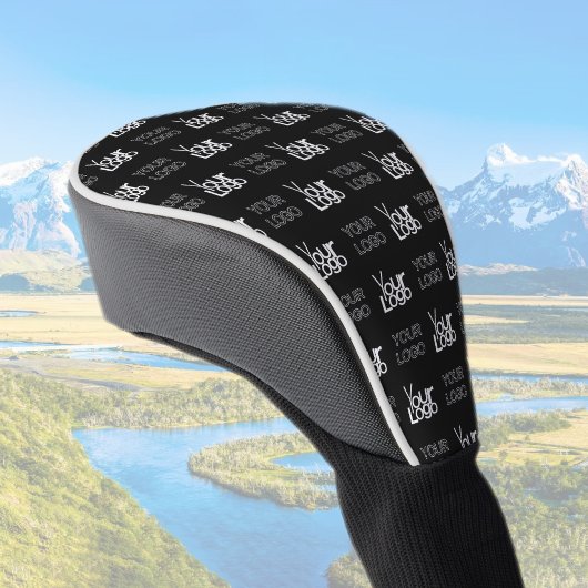 Eventuele twee logo's of Afbeeldingen herhalingspa Golfheadcover