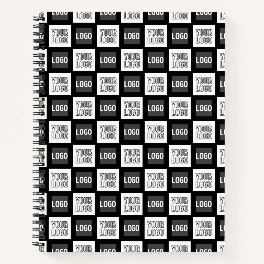 Eventuele twee logo's of Afbeeldingen herhalingspa Notitieboek (Voorkant)