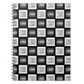 Eventuele twee logo's of Afbeeldingen herhalingspa Notitieboek (Voorkant)