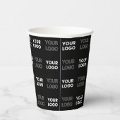 Eventuele twee logo's of Afbeeldingen herhalingspa Papieren Bekers (Rechts)