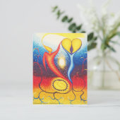 Evenwicht 1+1=3 briefkaart (Staand voorkant)