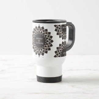 Evenwicht en harmonie mandala reisbeker