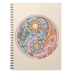 Evenwicht over de drukte - Boho Notitieboek