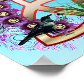 Evenwicht van Triquetra Poster (Hoek)