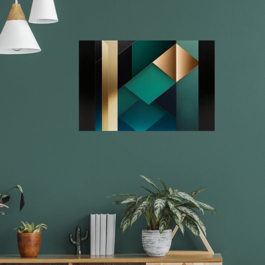 Evenwicht van Vormen Poster (Woonkamer 1)