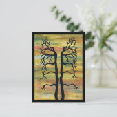 evenwichtige bomen briefkaart (Staand voorkant)
