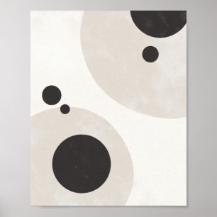 Evenwichtige Cirkels – Neutrale Abstracte Wandkuns Poster