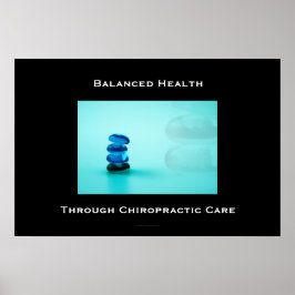 Evenwichtige gezondheid via Poster voor chiropract