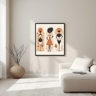 Evenwichtige Natuur – Botanische Vrouwelijke Kunst Poster
