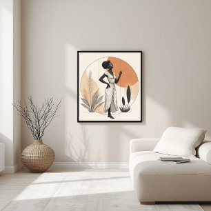 Evenwichtige Natuur – Botanische Vrouwelijke Kunst Poster