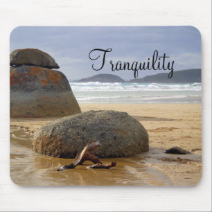 Evenwichtige Rocks en Driftwood op Australische st Muismat