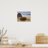 Evenwichtige Rocks en Driftwood op Australische st Poster (Keuken)