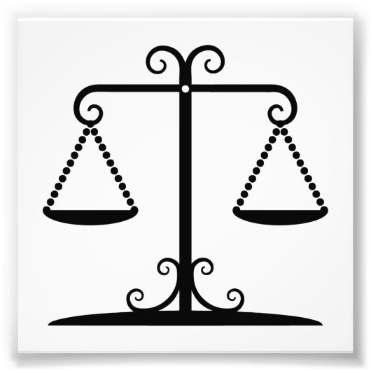 evenwichtige schalen foto afdruk (Voorkant)