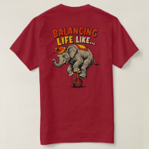Evenwichtskunst Als.. Grappig Olifant Circus Wiel