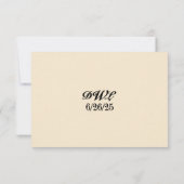 Ever After Orchid QR Code RSVP Card Kaartje (Achterkant)