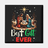 Ever Christmas Cool Jesus Nativity Scene Christian Magneet (Voorkant)
