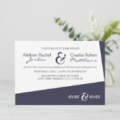 Ever & Ever Blue Angle - Invitation de mariage (Debout devant)