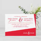 Ever & Ever Red Angle - Invitation de mariage (Debout devant)