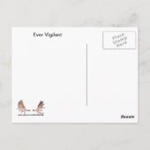 Ever Vigilant Bald Eagle Briefkaart (Achterkant)