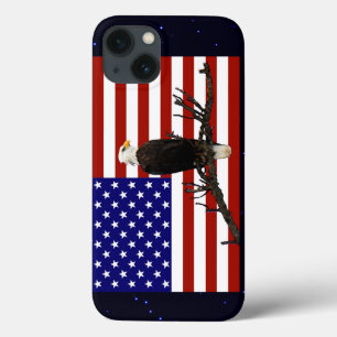 Ever Vigilant Bald Eagle iPhone 13 Hoesje