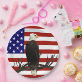 Ever Vigilant Bald Eagle Papieren Bordje (Feest)