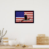Ever Vigilant Bald Eagle Poster (Keuken)