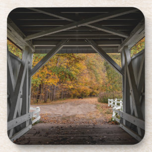 Everatt Road Covered Bridge Bier Onderzetter