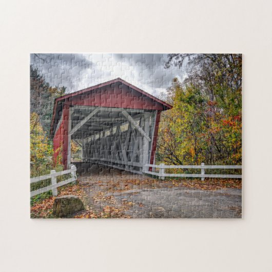 Everatt Road Covered Bridge Legpuzzel (Horizontaal)