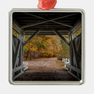 Everatt Road Covered Bridge Metalen Ornament